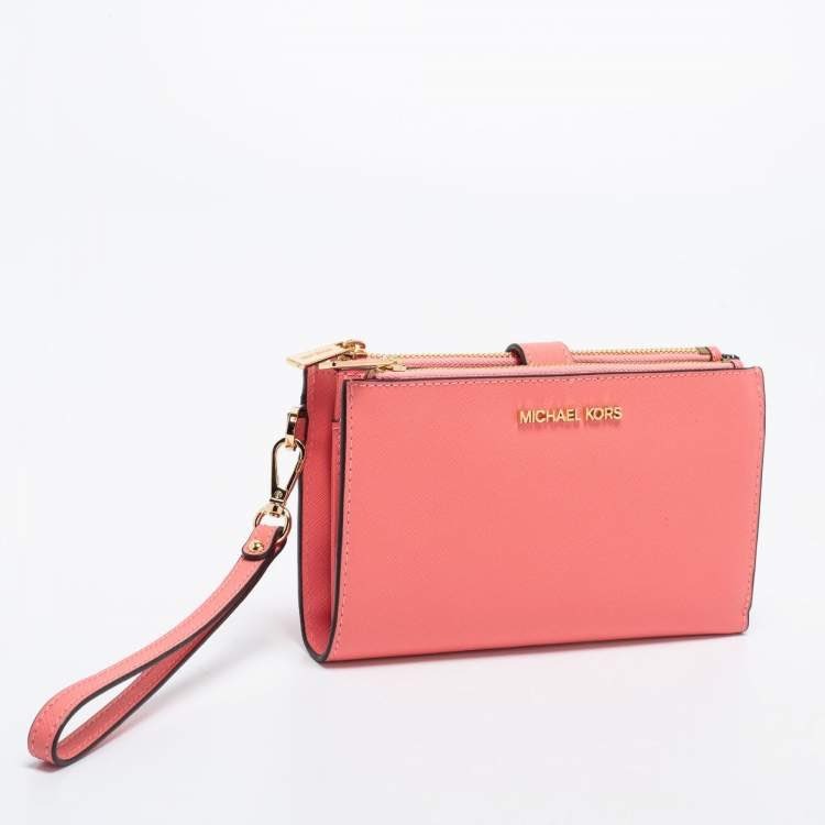 Michael Kors Jet Set Travel Large Double Zip Wristlet Primrose Pink 35f8gtvw0l